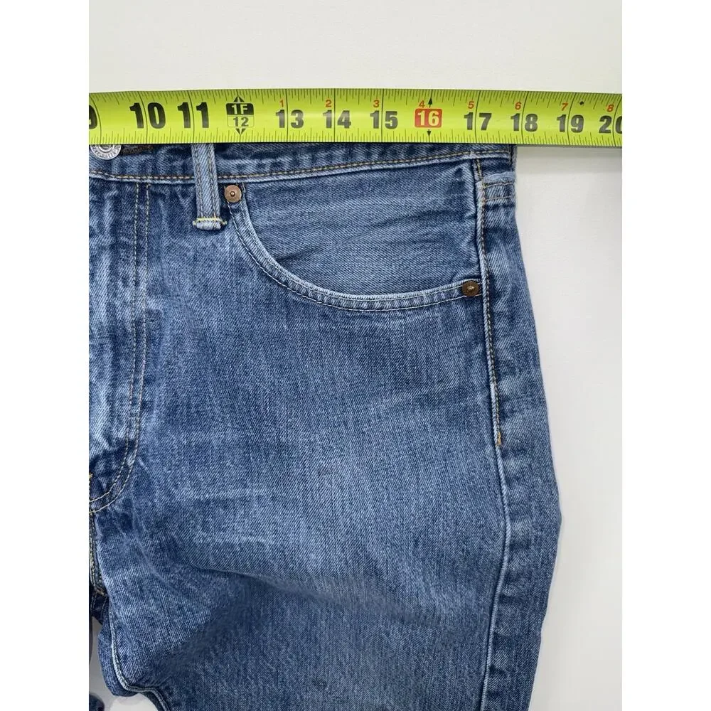 Levi’s 505 White Oak Jeans USA MADE Marked 36 X 30 Men’s Medium Wash Straight.